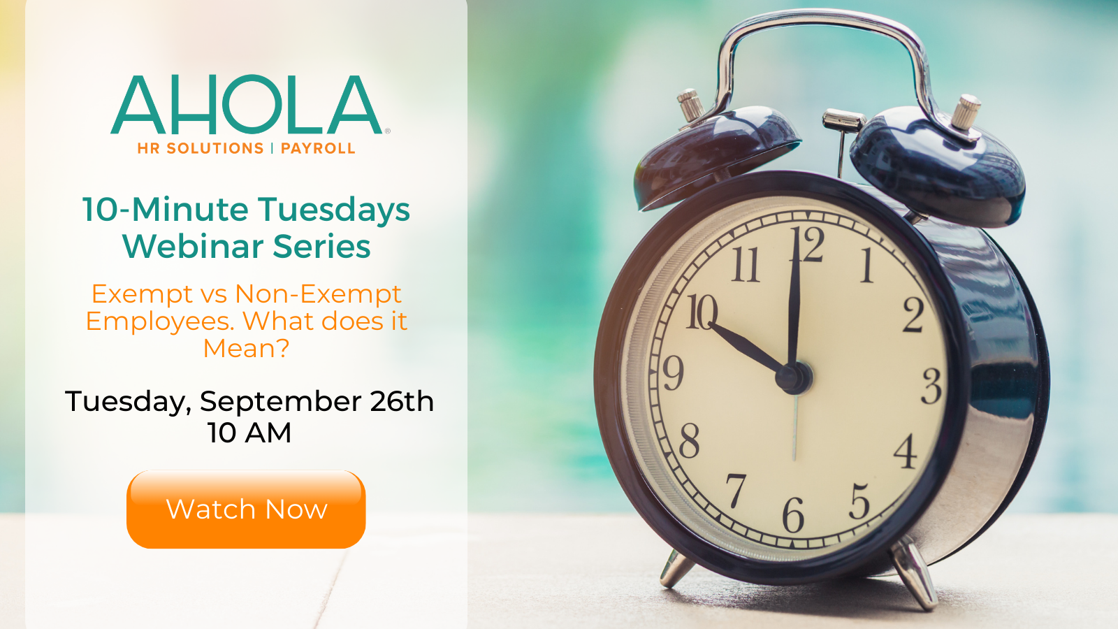 [Watch Now] 10Minute Tuesdays inar Series Exempt vs NonExempt